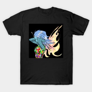 pixie girl ecopop marine in color art T-Shirt